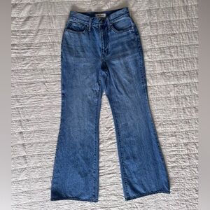 Madewell Baggy Flare Blue Jeans